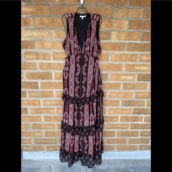 Avec Les Filles Rosie Tiered Maxi Dress size 10 - Picture 5 of 17